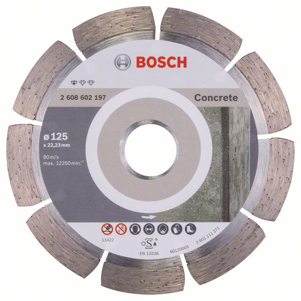    Standard for Concrete Bosch 125 x 22,23 x 1,6 x 10 mm (2608602197) Bosch